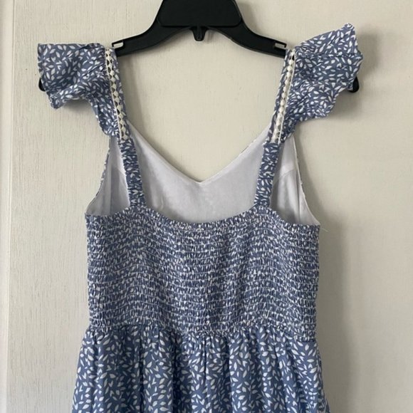 NWT Blue & White Summer Maxi Dress XS/S -FREE Shipping - Picture 6 of 8